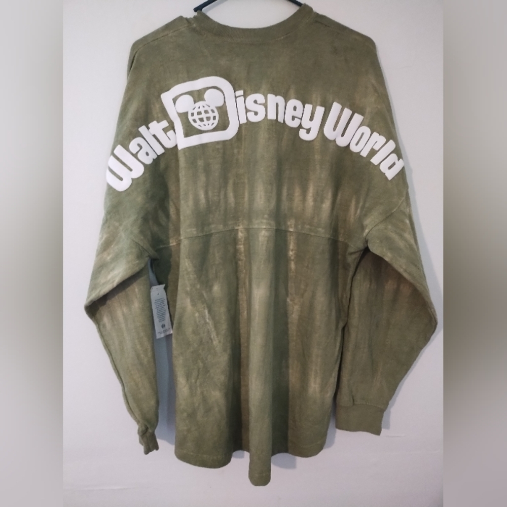 Disney World Spirit Jersey Sage Green Tie-Dye NWT Sz M